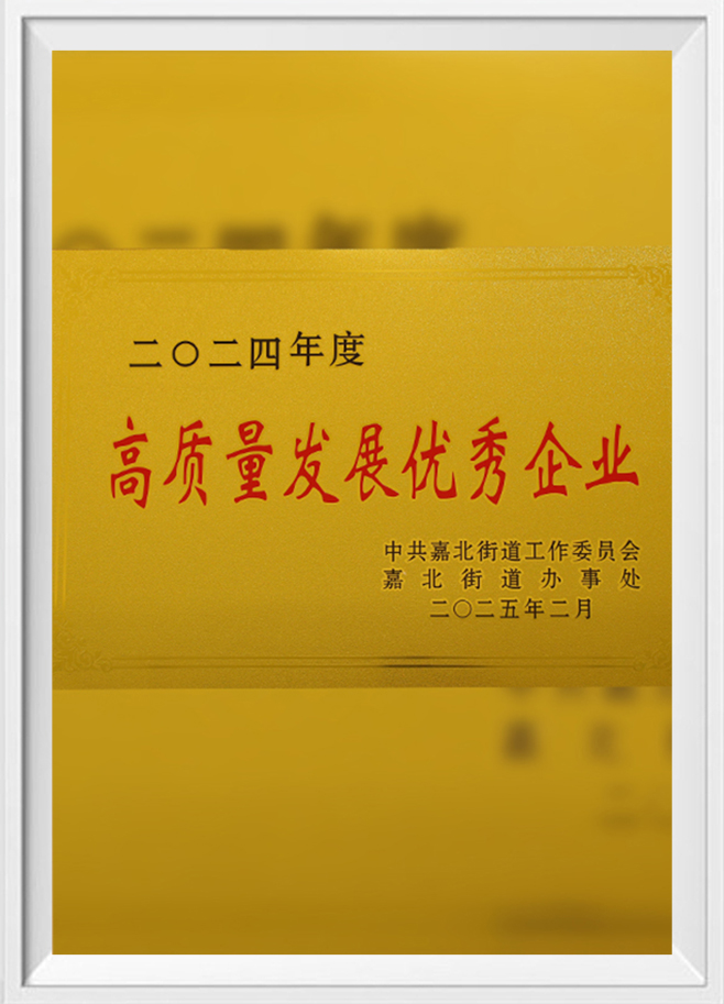 2〇 Excellent Enterprises in High-Quality Development in the 24th Year